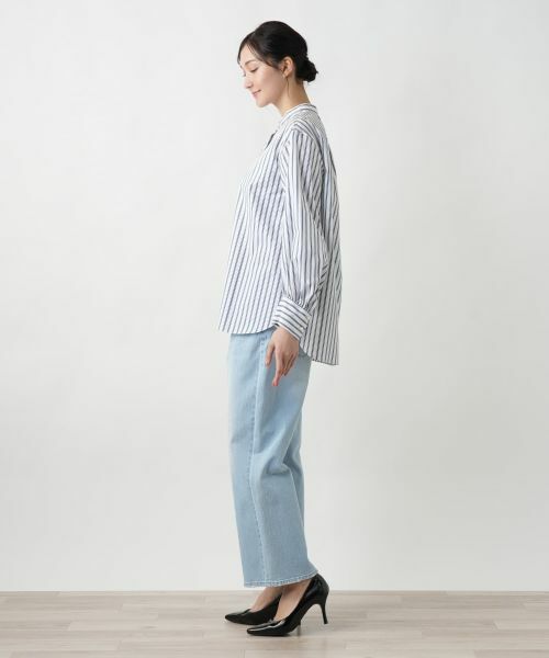 Leilian PLUS HOUSE / レリアンプラスハウス シャツ・ブラウス | 【店舗人気】ストライプブラウス | 詳細2