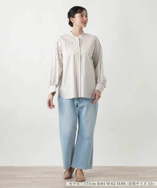 Leilian PLUS HOUSE / レリアンプラスハウス シャツ・ブラウス | 【店舗人気】ストライプブラウス | 詳細4