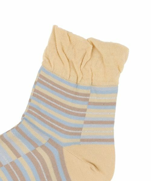 Leilian PLUS HOUSE / レリアンプラスハウス ソックス | 【店舗人気】ランダムボーダーフリルソックス | 詳細1
