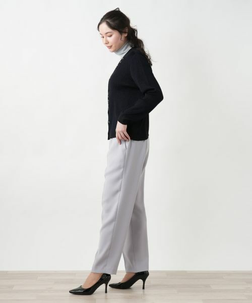 Leilian PLUS HOUSE / レリアンプラスハウス カーディガン・ボレロ | フラワー刺繍Vネックカーディガン【CORSINI & PROTI】 | 詳細8