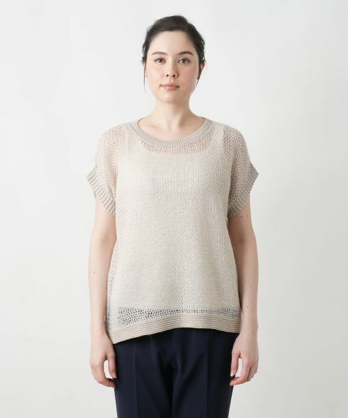 Leilian PLUS HOUSE / レリアンプラスハウス テーラードジャケット | 【店舗人気】スパンコールニットベスト | 詳細4