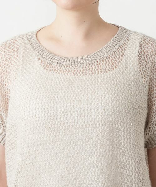 Leilian PLUS HOUSE / レリアンプラスハウス テーラードジャケット | 【店舗人気】スパンコールニットベスト | 詳細7