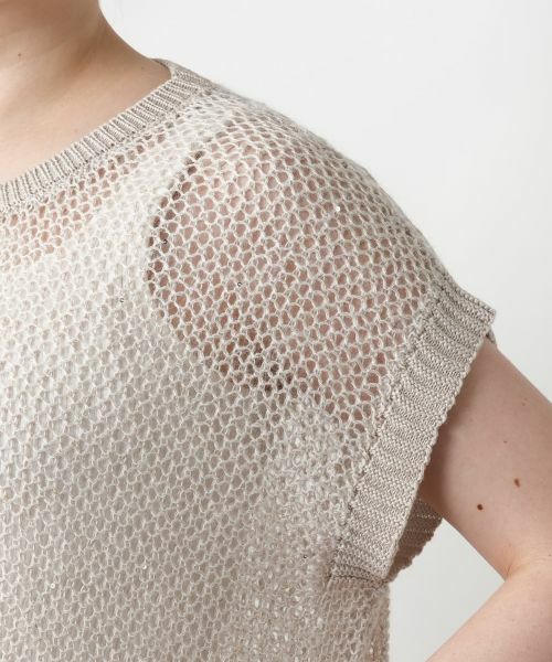 Leilian PLUS HOUSE / レリアンプラスハウス テーラードジャケット | 【店舗人気】スパンコールニットベスト | 詳細9