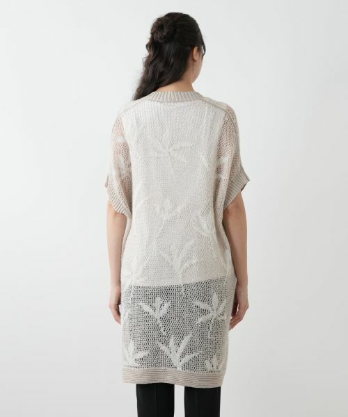 Leilian PLUS HOUSE / レリアンプラスハウス テーラードジャケット | 【店舗人気】リーフ柄ニットベスト | 詳細6