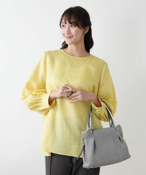 Leilian PLUS HOUSE / レリアンプラスハウス ハンドバッグ | 【店舗人気】異素材ミックストート | 詳細11