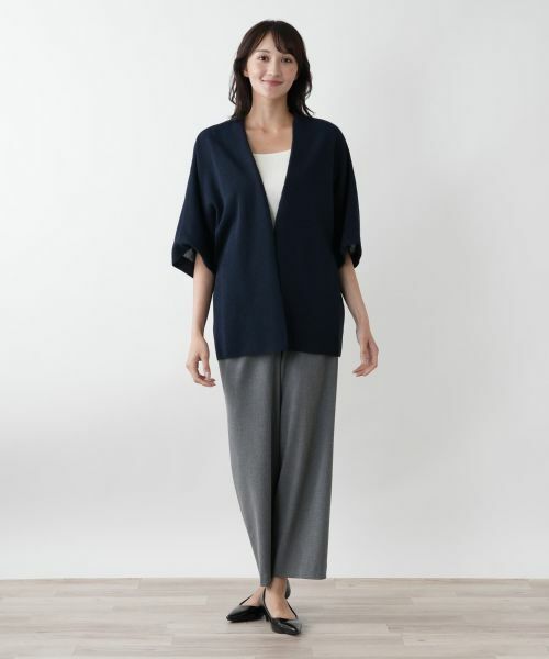 Leilian PLUS HOUSE / レリアンプラスハウス カーディガン・ボレロ | ドルマンカーディガン【ROCHAS Premiere】 | 詳細1