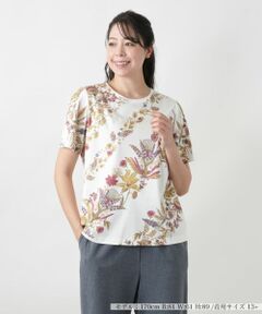 Leilian PLUS HOUSE / レリアンプラスハウス Tシャツ | 【店舗人気】プリントTシャツ【ROCHAS Premiere】