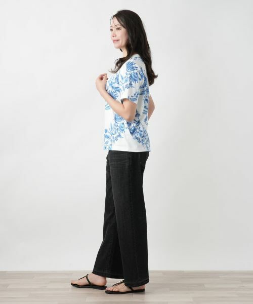 Leilian PLUS HOUSE / レリアンプラスハウス Tシャツ | 【店舗人気】プリントTシャツ【ROCHAS Premiere】 | 詳細5