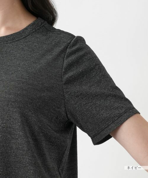 Leilian PLUS HOUSE / レリアンプラスハウス カットソー | 【店舗人気】ラメクルーネックカットソー【ROCHAS Premiere】 | 詳細12