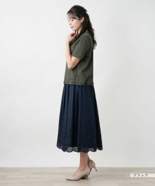 Leilian PLUS HOUSE / レリアンプラスハウス カットソー | 【店舗人気】ラメクルーネックカットソー【ROCHAS Premiere】 | 詳細2