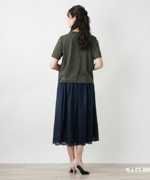 Leilian PLUS HOUSE / レリアンプラスハウス カットソー | 【店舗人気】ラメクルーネックカットソー【ROCHAS Premiere】 | 詳細3