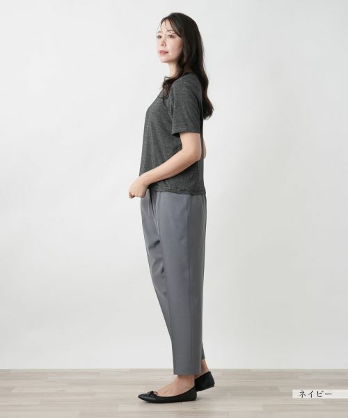 Leilian PLUS HOUSE / レリアンプラスハウス カットソー | 【店舗人気】ラメクルーネックカットソー【ROCHAS Premiere】 | 詳細5