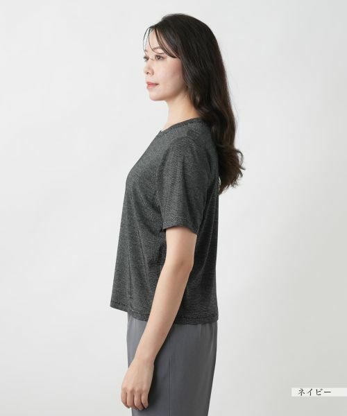 Leilian PLUS HOUSE / レリアンプラスハウス カットソー | 【店舗人気】ラメクルーネックカットソー【ROCHAS Premiere】 | 詳細8