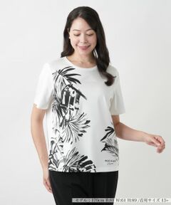 Leilian PLUS HOUSE / レリアンプラスハウス Tシャツ | 【店舗人気】プリントTシャツ【ROCHAS Premiere】