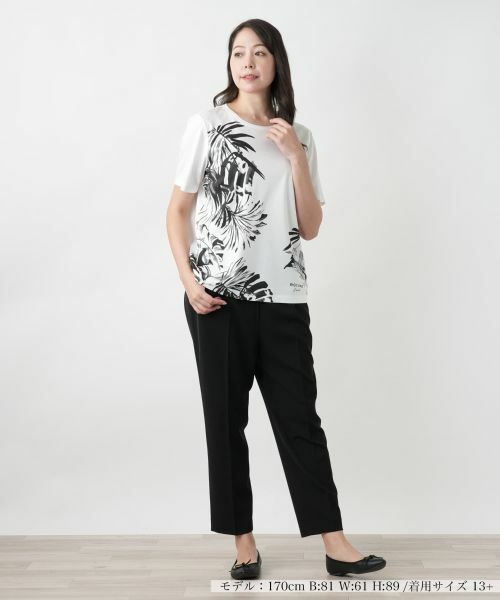 Leilian PLUS HOUSE / レリアンプラスハウス Tシャツ | 【店舗人気】プリントTシャツ【ROCHAS Premiere】 | 詳細1