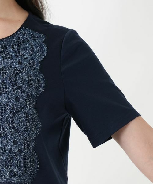 Leilian PLUS HOUSE / レリアンプラスハウス カットソー | 【店舗人気】刺繍カットソー【ROCHAS Premiere】 | 詳細10