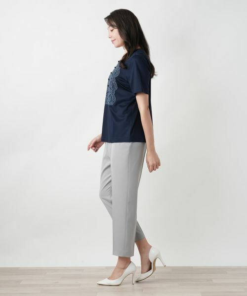 Leilian PLUS HOUSE / レリアンプラスハウス カットソー | 【店舗人気】刺繍カットソー【ROCHAS Premiere】 | 詳細2