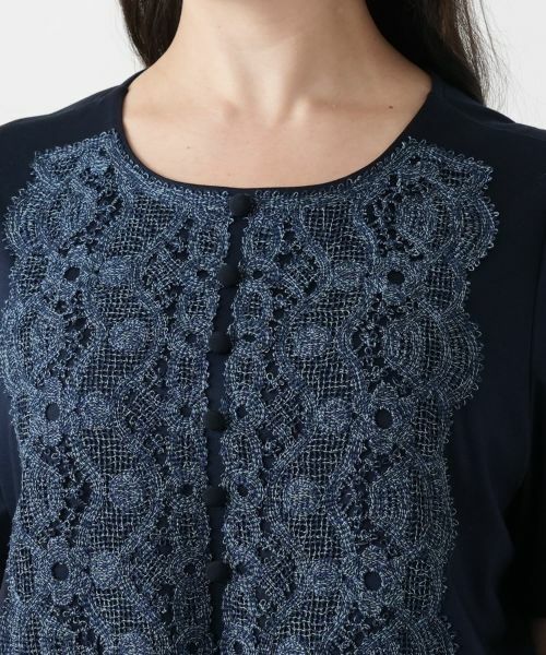 Leilian PLUS HOUSE / レリアンプラスハウス カットソー | 【店舗人気】刺繍カットソー【ROCHAS Premiere】 | 詳細7