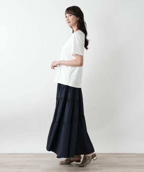 Leilian PLUS HOUSE / レリアンプラスハウス Tシャツ | 【店舗人気】刺繍Tシャツ【ROCHAS Premiere】 | 詳細2