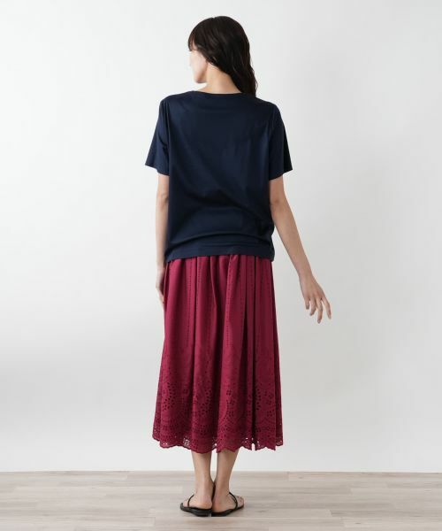 Leilian PLUS HOUSE / レリアンプラスハウス Tシャツ | 【店舗人気】刺繍Tシャツ【ROCHAS Premiere】 | 詳細6