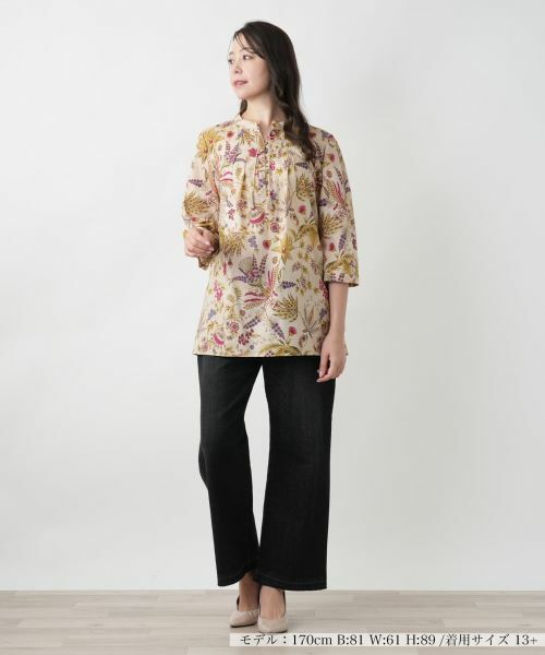 Leilian PLUS HOUSE / レリアンプラスハウス シャツ・ブラウス | 【店舗人気】プリントブラウス【ROCHAS Premiere】 | 詳細1