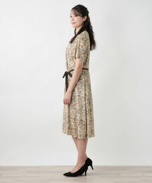 Leilian PLUS HOUSE / レリアンプラスハウス ドレス | プリントフレアワンピース【ROCHAS Premiere】 | 詳細2