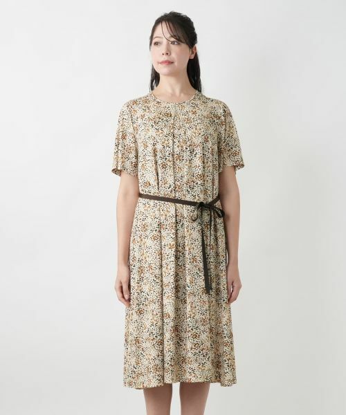 Leilian PLUS HOUSE / レリアンプラスハウス ドレス | プリントフレアワンピース【ROCHAS Premiere】 | 詳細5