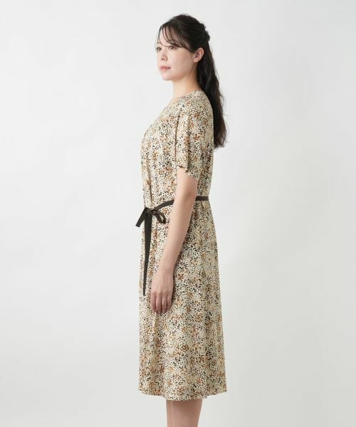 Leilian PLUS HOUSE / レリアンプラスハウス ドレス | プリントフレアワンピース【ROCHAS Premiere】 | 詳細6