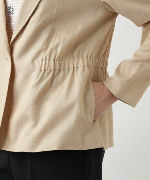 Leilian PLUS HOUSE / レリアンプラスハウス テーラードジャケット | シャーリングブレザー【ROCHAS Premiere】 | 詳細10