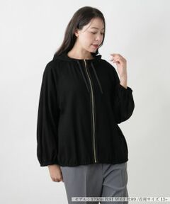 Leilian PLUS HOUSE / レリアンプラスハウス その他アウター | 【店舗人気】フーデッドブルゾン【ROCHAS Premiere】