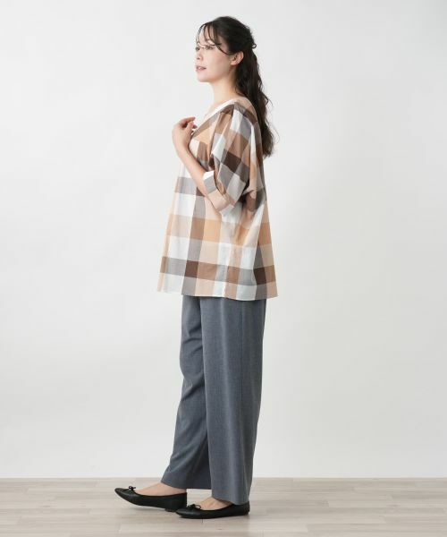 Leilian PLUS HOUSE / レリアンプラスハウス シャツ・ブラウス | 【店舗人気】ブロックチェックブラウス【ROCHAS Premiere】 | 詳細2