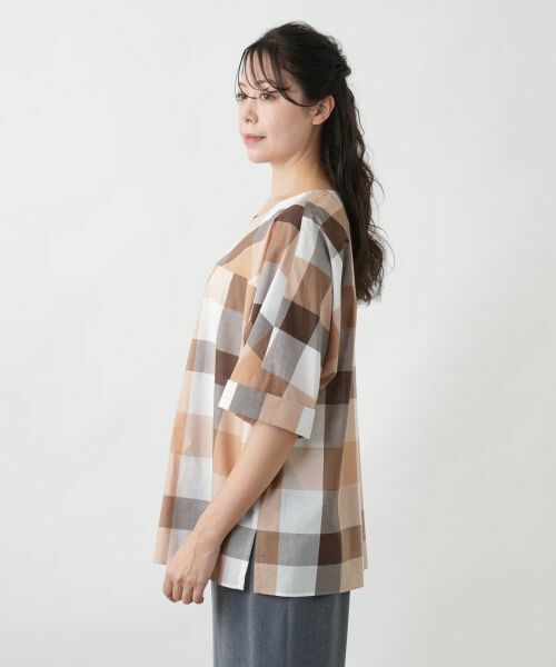 Leilian PLUS HOUSE / レリアンプラスハウス シャツ・ブラウス | 【店舗人気】ブロックチェックブラウス【ROCHAS Premiere】 | 詳細5