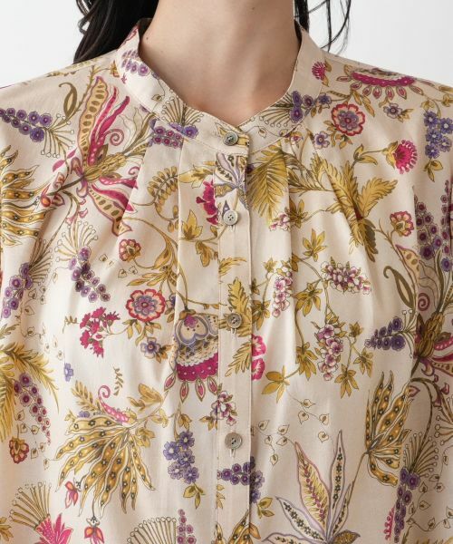 Leilian PLUS HOUSE / レリアンプラスハウス シャツ・ブラウス | 【店舗人気】プリントバンドカラーブラウス【ROCHAS Premiere】 | 詳細7