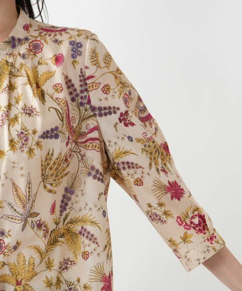 Leilian PLUS HOUSE / レリアンプラスハウス シャツ・ブラウス | 【店舗人気】プリントバンドカラーブラウス【ROCHAS Premiere】 | 詳細9