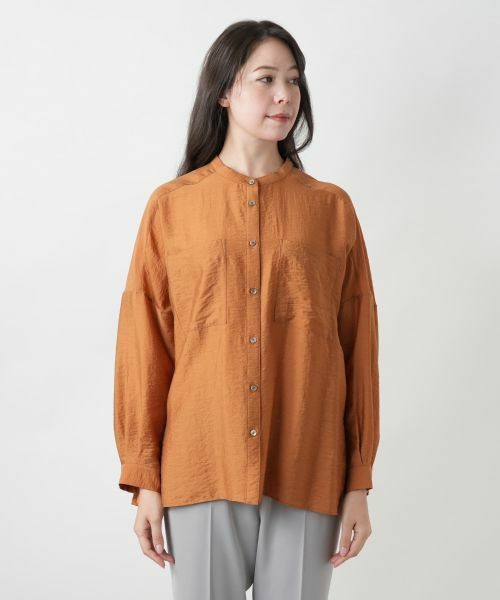 Leilian PLUS HOUSE / レリアンプラスハウス シャツ・ブラウス | 【店舗人気】バンドカラーブラウス【ROCHAS Premiere】 | 詳細7