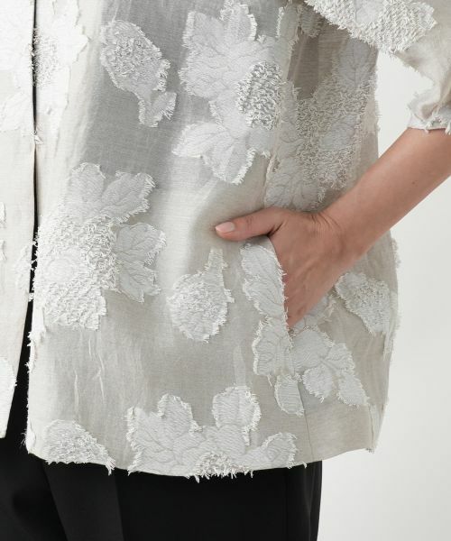 Leilian PLUS HOUSE / レリアンプラスハウス テーラードジャケット | ノーカラージャケット【ROCHAS Premiere】 | 詳細10