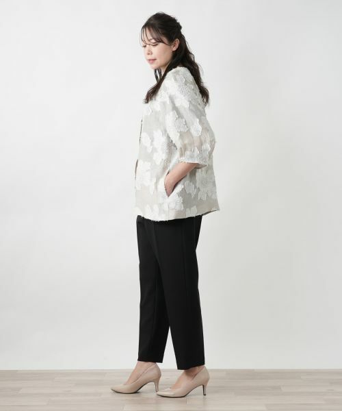 Leilian PLUS HOUSE / レリアンプラスハウス テーラードジャケット | ノーカラージャケット【ROCHAS Premiere】 | 詳細2