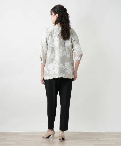 Leilian PLUS HOUSE / レリアンプラスハウス テーラードジャケット | ノーカラージャケット【ROCHAS Premiere】 | 詳細3