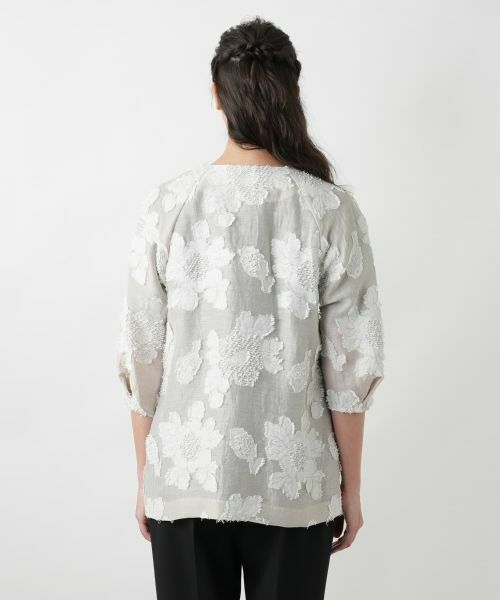 Leilian PLUS HOUSE / レリアンプラスハウス テーラードジャケット | ノーカラージャケット【ROCHAS Premiere】 | 詳細6