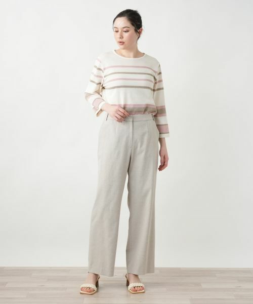 Leilian PLUS HOUSE / レリアンプラスハウス その他パンツ | ストレートパンツ【ROCHAS Premiere】 | 詳細4