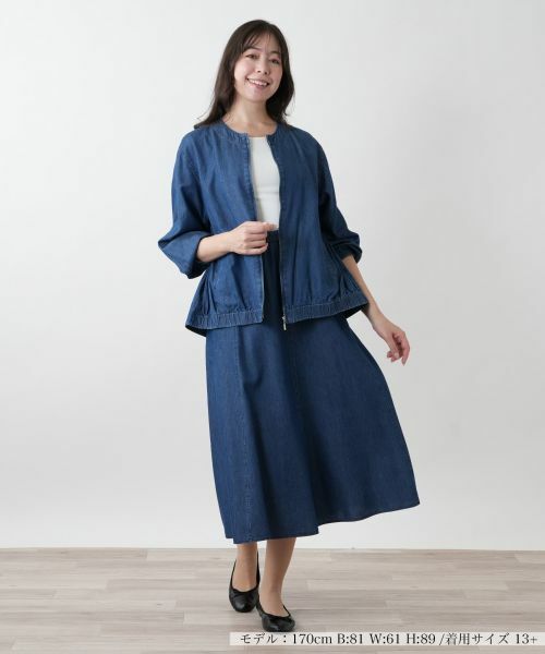 Leilian PLUS HOUSE / レリアンプラスハウス ミニ・ひざ丈スカート | 【店舗人気】フレアスカ−ト【プラス企画】 | 詳細1