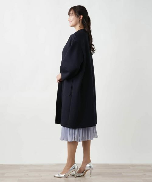 Leilian PLUS HOUSE / レリアンプラスハウス その他アウター | 【店舗人気】ノーカラーロングコ−ト【NEMIKA】 | 詳細2