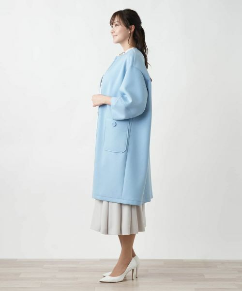 Leilian PLUS HOUSE / レリアンプラスハウス その他アウター | 【店舗人気】ノーカラーロングコ−ト【NEMIKA】 | 詳細5