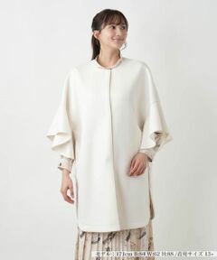 Leilian PLUS HOUSE / レリアンプラスハウス その他アウター | 【店舗人気】フリルスリーブコ−ト
