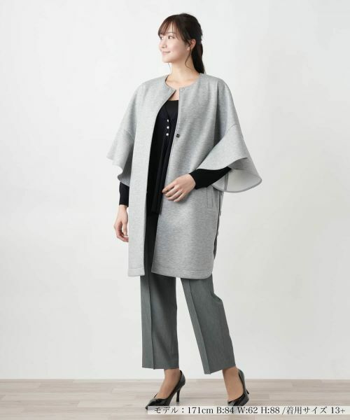 Leilian PLUS HOUSE / レリアンプラスハウス その他アウター | 【店舗人気】フリルスリーブコ−ト | 詳細7