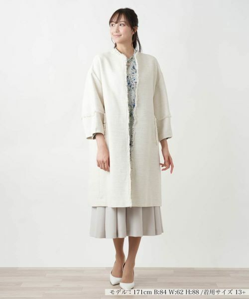 Leilian PLUS HOUSE / レリアンプラスハウス その他アウター | ツイードロングコ−ト | 詳細4