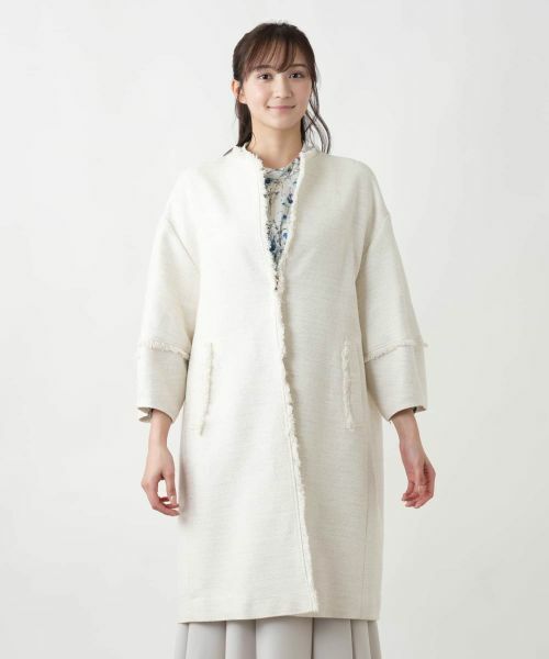 Leilian PLUS HOUSE / レリアンプラスハウス その他アウター | ツイードロングコ−ト | 詳細7