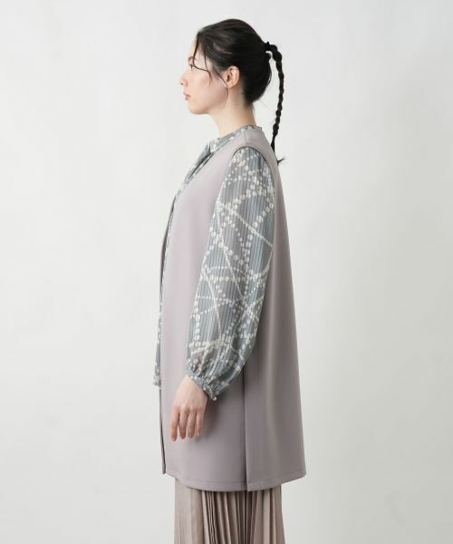 Leilian PLUS HOUSE / レリアンプラスハウス テーラードジャケット | 【店舗人気】前あきロングジレ【NEMIKA】 | 詳細11