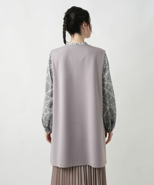 Leilian PLUS HOUSE / レリアンプラスハウス テーラードジャケット | 【店舗人気】前あきロングジレ【NEMIKA】 | 詳細12