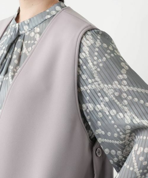 Leilian PLUS HOUSE / レリアンプラスハウス テーラードジャケット | 【店舗人気】前あきロングジレ【NEMIKA】 | 詳細15